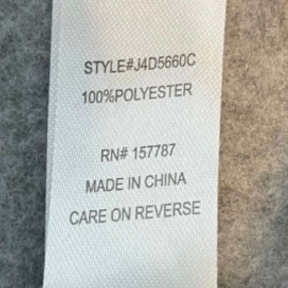 Jolie & Joy Star Print Graphic Sweatshirt Gray Multi-Color Puff Long Sleeve M - Picture 6 of 7